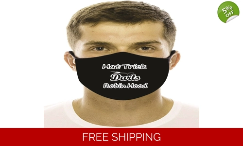 Dart Darts Face Masks Cotton Washable Social Distancing